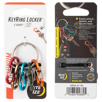 Nite Ize KeyRing Locker S-Biner Aluminum