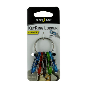 Nite Ize KRGP-11-R3 Multi-Color S-Biner KeyRing Locker
