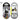 Nite Ize KeyRack - Stainless Steel Carabiner with 6 x Plastic #0 S-Biner Carabiner Clips - Black with Colorful Clips (KRK-03-01)