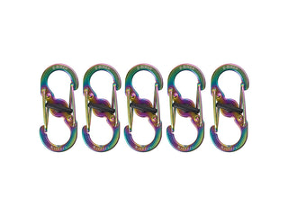 Nite Ize S-Biner MicroLock Stainless - 5 Pack - Spectrum