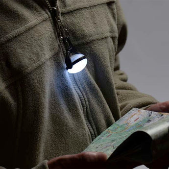 Nite Ize MoonLit LED Micro Lantern with Carabiner Clip - Swivel Design - Red LED - Includes 2 x CR2032s (MLTML-10-R6)