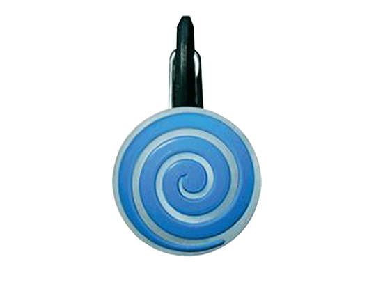 Nite Ize ClipLit LED Marker Light with Carabiner - White LED - Includes 1 x CR927 - Blue Spiral (NCLS02-03-03SP)