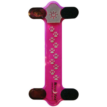 Nite Ize Nite Dawg LED Collar Cover - Red LED - Includes 1 x CR2032 - Pink (NDCC-03-12)