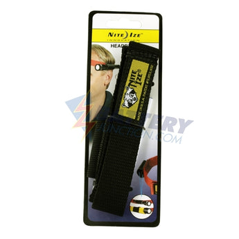 Nite Ize Headband Mini-Flashlight Holder for AAA, AA or CR123A Lights - Black (NPO-03-01)