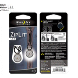 Nite Ize ZipLit LED Illuminated Zipper Pull - 2 Pack - Includes 1 x CR927 - White (NZL2-07-02)