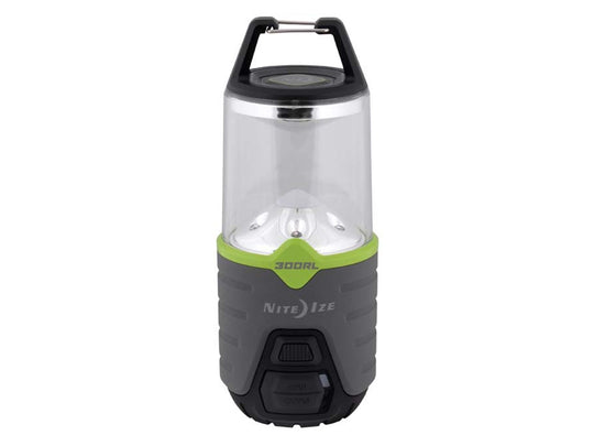 Nite Ize Radiant 300 USB Rechargeable Lantern - Red and White LEDs - 300 Lumens - Includes Battery Pack (R300RL-17-R8)