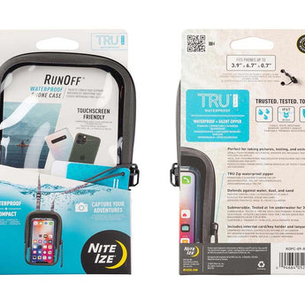 Nite Ize RunOff Waterproof Phone Case - Charcoal