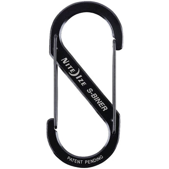 Nite Ize S-Biner - Stainless Steel Double-Gated Carabiner Clip - #5 - Black or Stainless