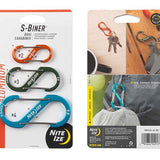 Nite Ize S-Biner Aluminum Dual Carabiner - 3 Pack - Assorted