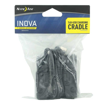 Nite Ize T4R-CR-R4 INOVA LED Flashlight Accessory - USB Charging Cradle - Black