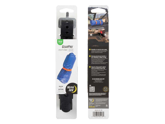 NiteIze GearPro Utility Strap 24 in. - Black or Bright Orange