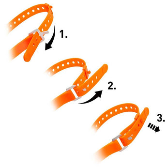 NiteIze GearPro Utility Strap 12 in. - Black or Bright Orange