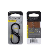 Nite Ize S-Biner SlideLock - Stainless Steel Double-Gated Carabiner with 2 x Sliding Locks - #3 - Stainless (LSB3-11-R6), Black (LSB3-01-R6), Spectrum (LSB3-07-R3)