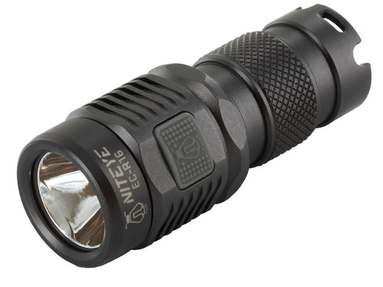 Niteye EC-R16 Rechargeable EDC Flashlight - With CREE XP-L  LED - 750 Lumens- Gray Body - Uses 1 x 16340 or CR123A Batteries