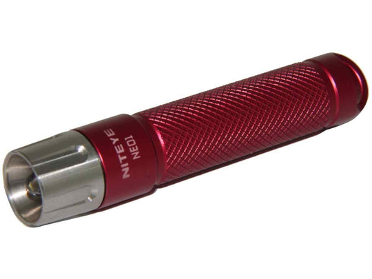 Niteye NE01 LED Keychain Flashlight - 10 Lumens - Runs on 1x AAA Battery - Red