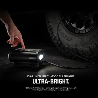 NOCO AX65 12V 2000A Boost-X Jump Starter and 12V 22A Air Compressor - Uses Built-in Li-ion Battery Pack