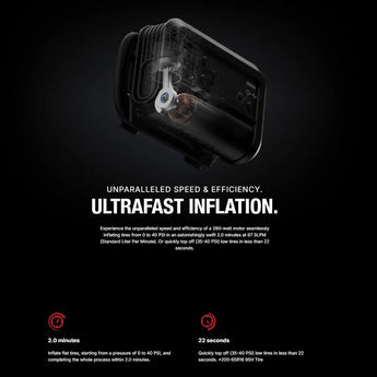 NOCO AX65 12V 2000A Boost-X Jump Starter and 12V 22A Air Compressor - Uses Built-in Li-ion Battery Pack