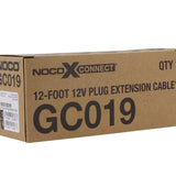 NOCO GC019 12V Plug 12-Foot Extension Cable