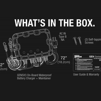 NOCO GEN5X3 3-Bank 15A Onboard Battery Charger