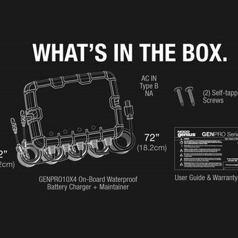 NOCO GENPRO10X4 4-Bank 40A Onboard Battery Charger