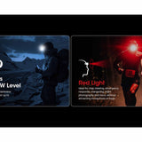 Nitecore NU25 MCT Headlamp 400 Lumens - Includes Built-In Li-Ion Battery Pack - Standard or Ultra-Lightweight Model