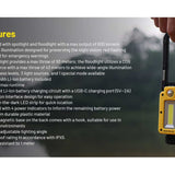 Nitecore NWL20 Triple Output USB-C Rechargeable LED Work Light - 600 Lumens - Includes 1 x 21700