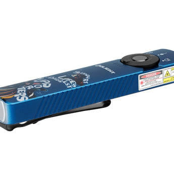 Olight Arkfeld Pro Rechargeable LED Flashlight - 1300 Lumens - Cool White or Neutral White LED - 365nm UV - 520nm Green Laser - Uses Built-in 1500mAh Li-Poly Battery Pack - Black and Additional Colors