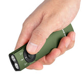 Olight Arkfeld Pro Rechargeable LED Flashlight - 1300 Lumens - Cool White or Neutral White LED - 365nm UV - 520nm Green Laser - Uses Built-in 1500mAh Li-Poly Battery Pack - Black and Additional Colors