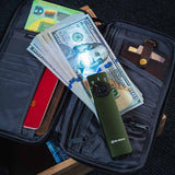 Olight Arkfeld Pro Rechargeable LED Flashlight - 1300 Lumens - Cool White or Neutral White LED - 365nm UV - 520nm Green Laser - Uses Built-in 1500mAh Li-Poly Battery Pack - Black and Additional Colors