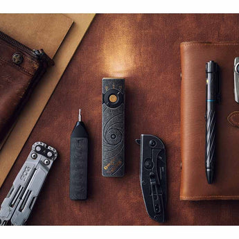 Olight Arkfeld Pro Rechargeable LED Flashlight - 1300 Lumens - Cool White or Neutral White LED - 365nm UV - 520nm Green Laser - Uses Built-in 1500mAh Li-Poly Battery Pack - Black and Additional Colors