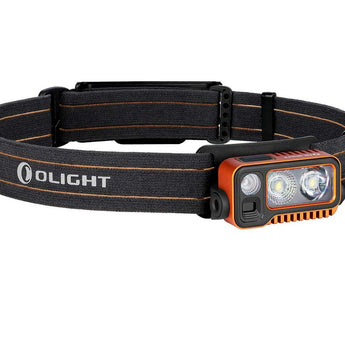Olight Array 2 Pro Rechargeable LED Headlamp - 1500 Lumens - Uses Built-in 3350mAh Li-ion Battery Pack - Black or Orange