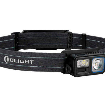 Olight Array 2S Wave Control USB-C Rechargeable LED Headlamp - 1000 Lumens - Uses Built-in 2600mAh Li-ion Battery Pack - Black, Midnight Blue (Limited Edition)