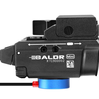 Olight Baldr Mini Rechargeable LED Pistol Light with Green Laser - 600 Lumens - Uses Built-In 3.7V 230mAh Li-Poly Battery Pack - Black or Desert Tan