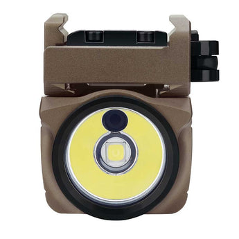 Olight Baldr Mini Rechargeable LED Pistol Light with Green Laser - 600 Lumens - Uses Built-In 3.7V 230mAh Li-Poly Battery Pack - Black or Desert Tan