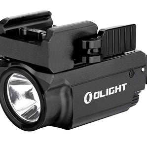 Olight Baldr Mini Rechargeable LED Pistol Light with Green Laser - 600 Lumens - Uses Built-In 3.7V 230mAh Li-Poly Battery Pack - Black or Desert Tan