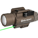 Olight Baldr Pro Weapon Light with Green Laser - Black or Desert Tan - 1350 Lumens - Includes 2 x CR123A