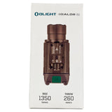 Olight Baldr Pro Weapon Light with Green Laser - Black or Desert Tan - 1350 Lumens - Includes 2 x CR123A