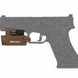 Olight Baldr S BL Rechargeable Weapon Light with Blue Laser - 800 Lumens - Uses Built-In 380mAh Li-Poly Battery Pack - Black or Desert Tan