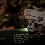 Olight Baldr S BL Rechargeable Weapon Light with Blue Laser - 800 Lumens - Uses Built-In 380mAh Li-Poly Battery Pack - Black or Desert Tan