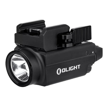 Olight Baldr S BL Rechargeable Weapon Light with Blue Laser - 800 Lumens - Uses Built-In 380mAh Li-Poly Battery Pack - Black or Desert Tan
