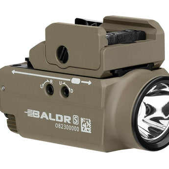 Olight Baldr S Rechargeable Weapon Light with Green Laser - 800 Lumens -  Uses Built-In 380mAh Li-Poly Battery Pack -  Black, Desert Tan, or Flat Dark Earth (FDE)