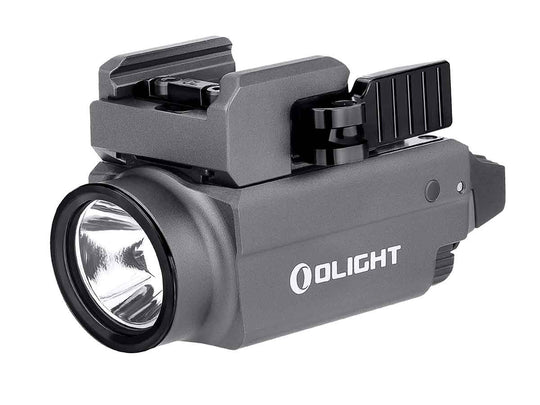 Olight Baldr S Rechargeable Weapon Light with Green Laser - 800 Lumens -  Uses Built-In 380mAh Li-Poly Battery Pack - Gunmetal Grey