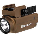 Olight Baldr S Rechargeable Weapon Light with Green Laser - 800 Lumens -  Uses Built-In 380mAh Li-Poly Battery Pack -  Black, Desert Tan, or Flat Dark Earth (FDE)