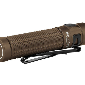 Olight Baton 3 Pro Rechargeable LED Flashlight - 1500 Lumens - Includes 1 x 18650 - Multiple Color and Limited Edition Options Available