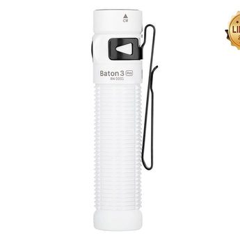 Olight Baton 3 Pro Rechargeable LED Flashlight - 1500 Lumens - Includes 1 x 18650 - Multiple Color and Limited Edition Options Available