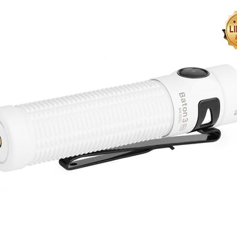 Olight Baton 3 Pro Rechargeable LED Flashlight - 1500 Lumens - Includes 1 x 18650 - Multiple Color and Limited Edition Options Available