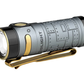 Olight Baton 4 Rechargeable LED Flashlight - 1300 Lumens - Includes 1 x 16340 and Optional Charging Case - Black or Other Colors