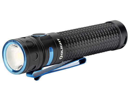 Olight Baton Pro Rechargeable LED Flashlight - 2000 Lumens - Includes 1 x 3.6V 3500mAh 18650