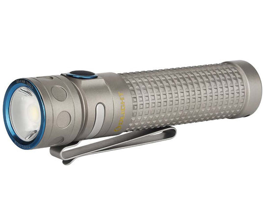 Olight Baton Pro Ti Rechargeable LED Flashlight - 2000 Lumens - Includes 1 x 3.6V 3500mAh 18650 - Titanium