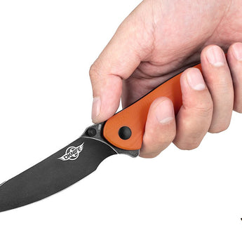 Olight Drever Oknife - 3.36 Inch Blade, Sheepsfoot, Straight Edge - G10 or Micarta Handle - Stonewashed Blade - Black, Blue, OD Green, White (Limited Edition), or Orange (Limited Edition)